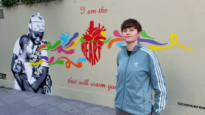 WATCH: The Making Of The Peace Mural At The Bernard Shaw With ETSR And Spoken Word Poet Felispeaks