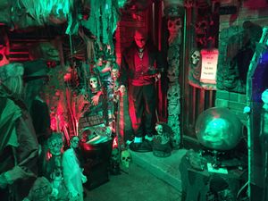 Dublin man transforms his house into a seriously scary graveyard
