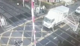Irish Rail shares footage of truck breaking through barrier in Dublin