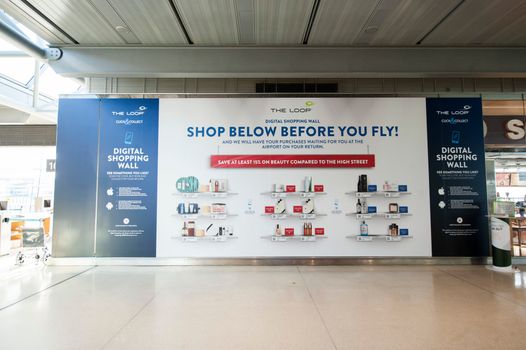 Dublin Airport's new digital shopping wall