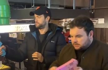 Jack Whitehall knows how to make the most of a rainy day in Dublin
