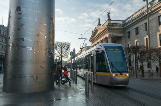 Stock image of Luas
