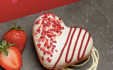 Krispy Kreme have launched three limited edition flavours for Valentine’s Day