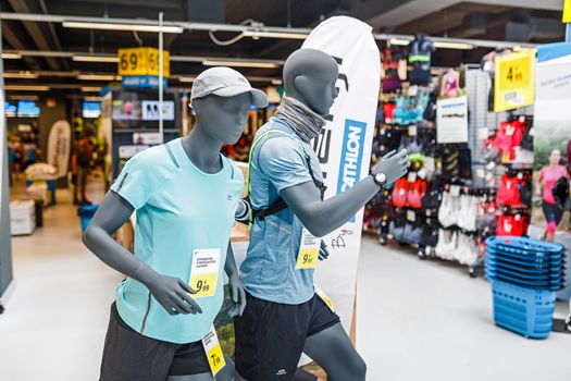 Decathlon store inside