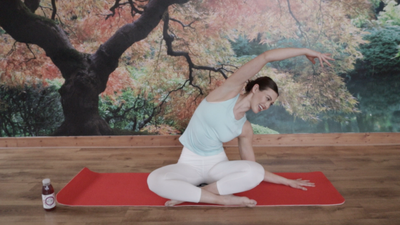 Here’s a quick pilates routine to do when taking a break from your desk