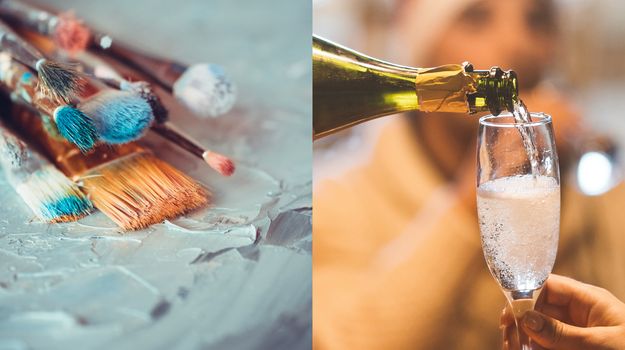 Paint & Prosecco virtual class