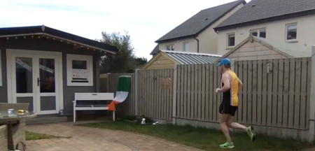 Dublin man running backyard marathon in his tiny garden for charity