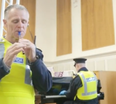 WATCH: Gardai band members stop for an impromptu trad session