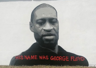 Dublin artist creates George Floyd mural and says ‘it’s more important than any other work’