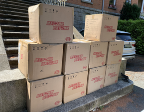 China has donated 20,000 face masks to the people of Dublin