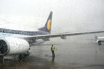 Dublin Airport saw more rain in one hour today than during all of May