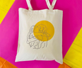 These hand-printed tote bags are a summer staple and will help some great causes