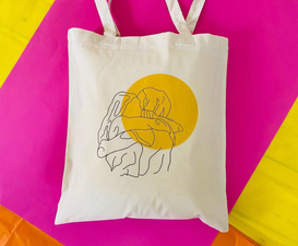 These hand-printed tote bags are a summer staple and will help some great causes