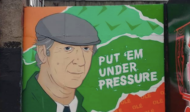 Bohs have unveiled a lovely mural of Jack Charlton at Dalymount Park