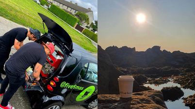 Swimmers delight! There’s a new coffee car parking up at the 40 Foot 