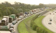 There were massive queues on the M50 as Operation Fanacht got underway today