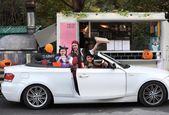 A Dublin pizza truck is holding a trick or treat drive-thru during Halloween week