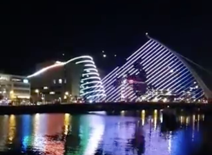 WATCH: There’s some spooky goings-on at the Samuel Beckett Bridge this weekend