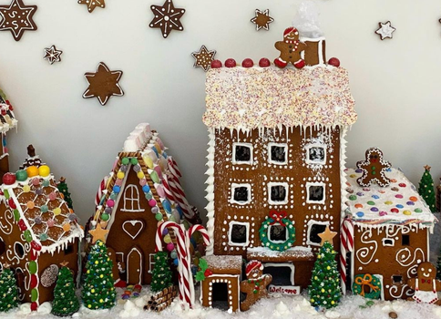 gingerbread village