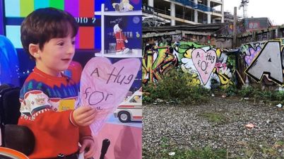 PICS: A new mural inspired by Toy Show Adam’s virtual hug sign has popped up in Dublin