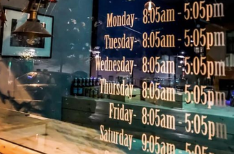 There’s a new café in Dublin and the opening hours are extremely specific
