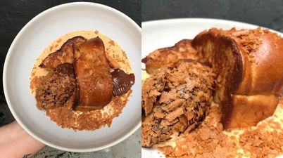 Kinder Bueno French toast is EXACTLY what your Sunday needs