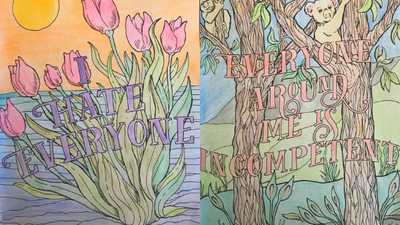 This aggressive colouring book is getting me through the third lockdown