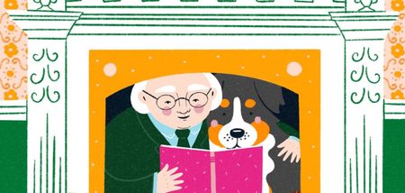 Bród and Michael D encouraging people to get stuck into a good book this month