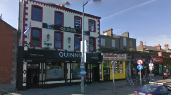 exterior of quinns pub in drumcondra