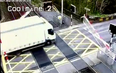 WATCH: Irish Rail share footage of lorry crashing into barrier at Coolmine Station