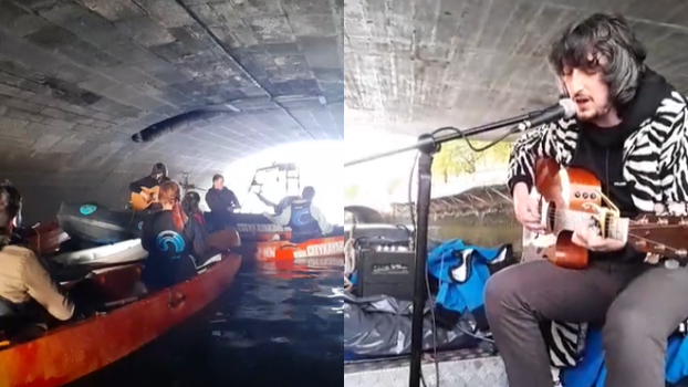 Did you know how can go kayaking with musicians on the Liffey?