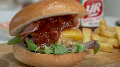 This Bacon and Cheese Burger will be the show stopper at your next BBQ
