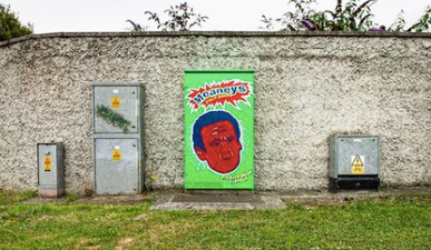 This mini mural in Dublin pays homage to two of our favourite cultural icons