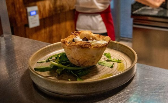 Baked pizza baskets are being served at this Dublin restaurant