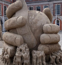 You have to check out these amazing sand sculptures at Dublin Castle