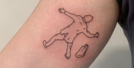 The memory of the guy who slipped on the ice has just become even more permanent