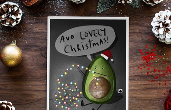 There’s some very festive Christmas cards being sold at this Stoneybatter market!