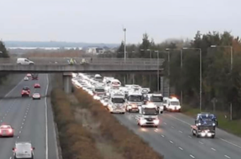 Truckers and hauliers holding Dublin protest in response to fuel costs