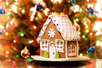 These dotey gingerbread houses are available now from the Natural Bakery