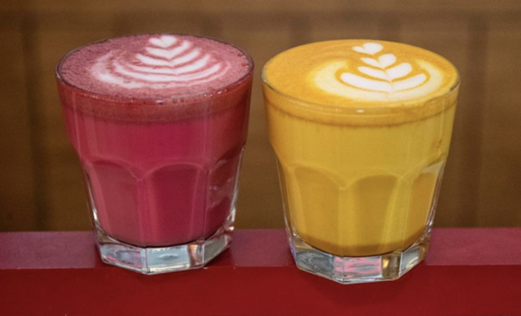 dublin colourful lattes