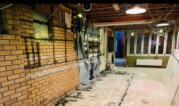 gutted out interior of Gerry's cafe on montague street
