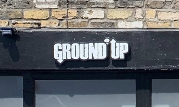 ground up close