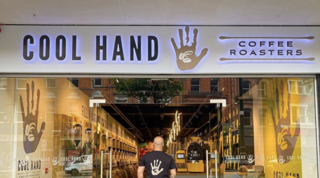 cool hand coffee flagship store on Upper Baggot Street