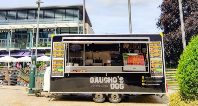 Guacho's Dog food truck at Dundrum Town Centre