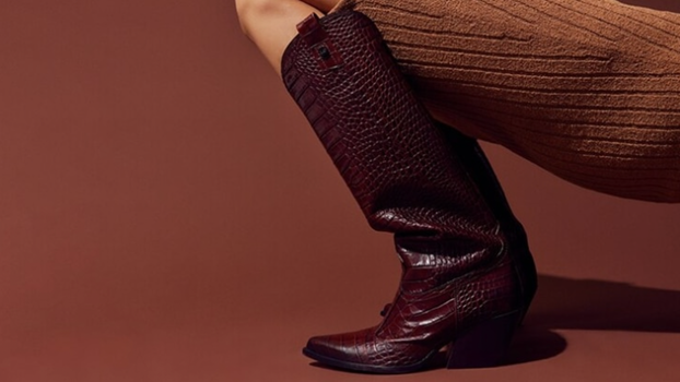 Cowboy style boots from Russell and Bromley