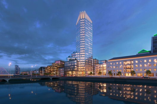 cgi proposed image of dublin's tallest building