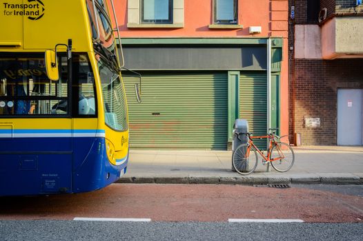 dublin bus footpath incident