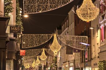 Grafton Street welcomes the return of the Christmas lights