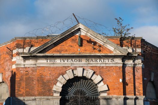 redbrick exterior of the iveagh markets