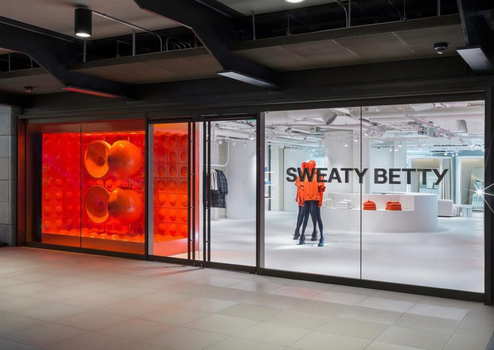 exterior of a sweaty betty store in London